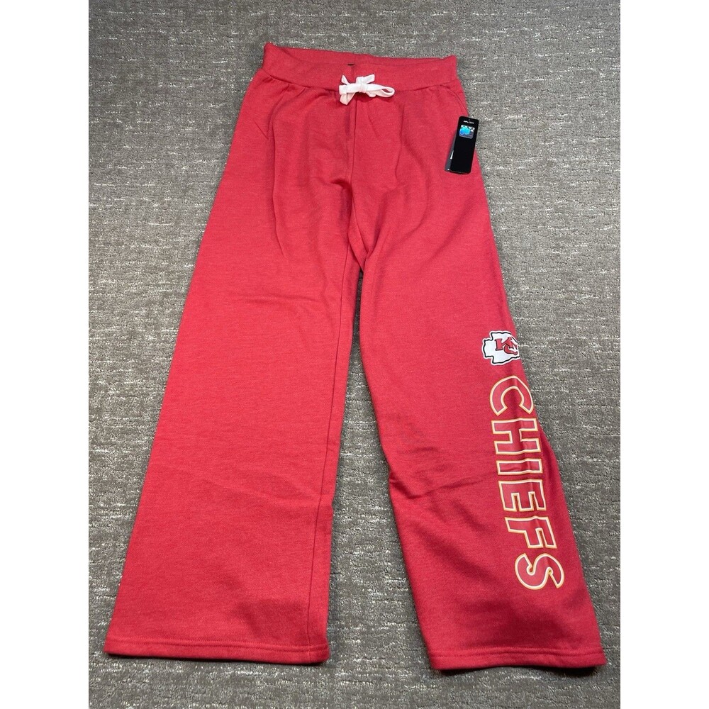 women's Red Kansas City Chiefs Field wide leg sweatpants M Medium NWT NFL
